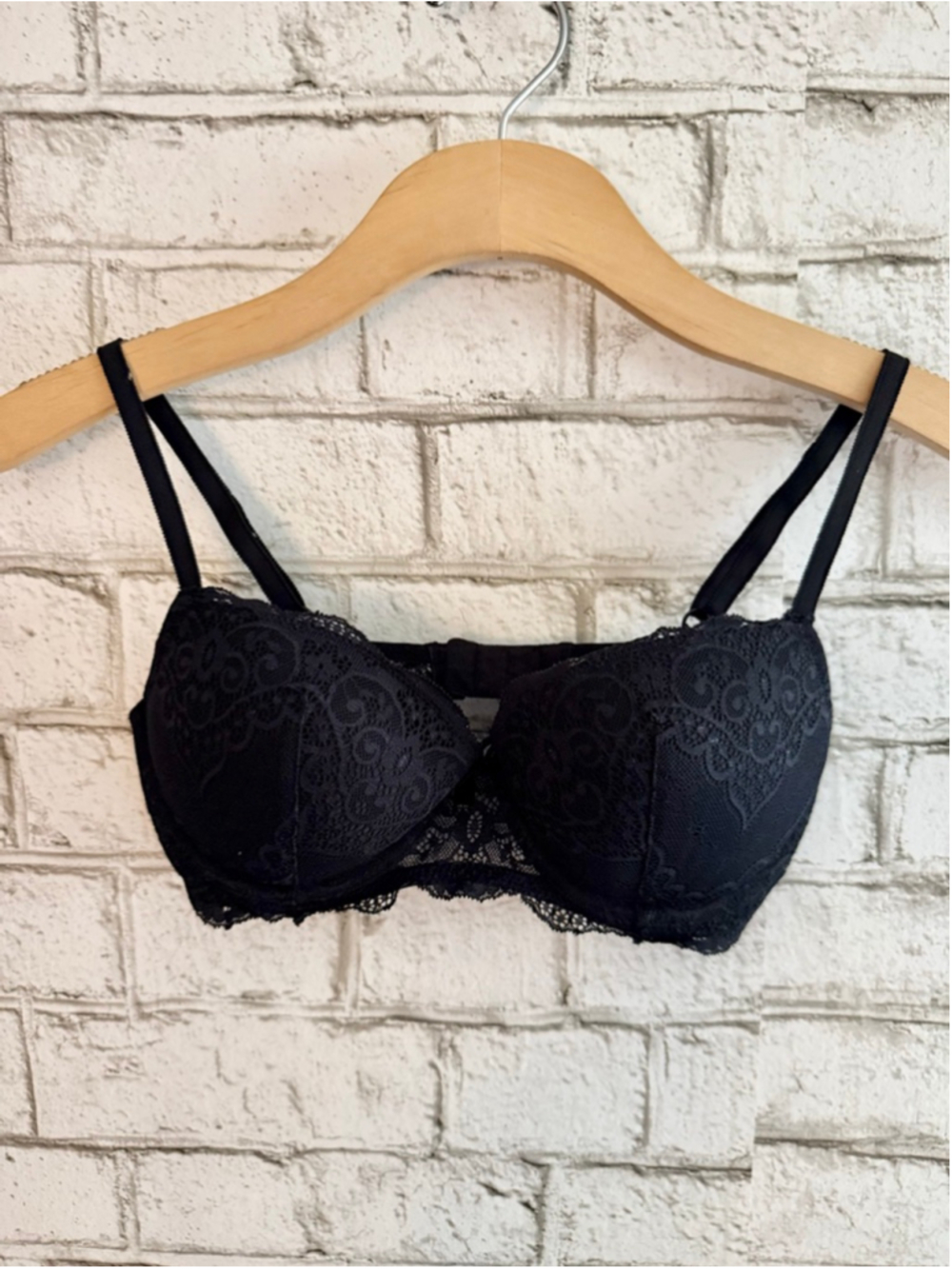 Gillian omalley lace push up bra Black size 34 C